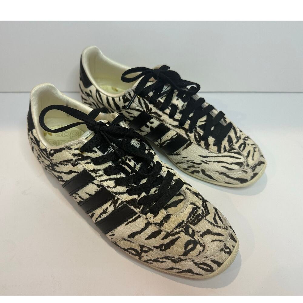Adidas Originals Japan Pony Hair Sneakers Women’s 9.5 Zebra Print Low Top Shoes